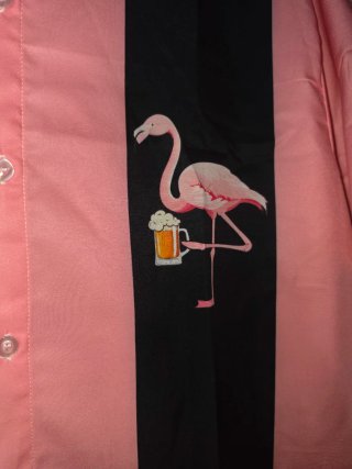 Camisa Hawaiana Flamenco Cerveza