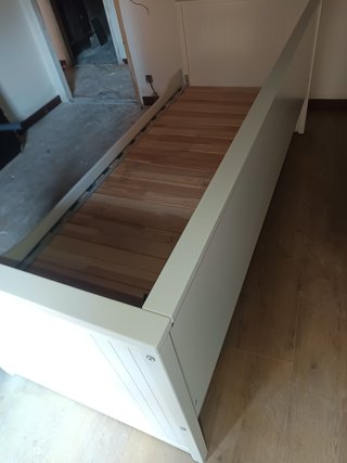 Cama nido blanca madera IKEA Hennes