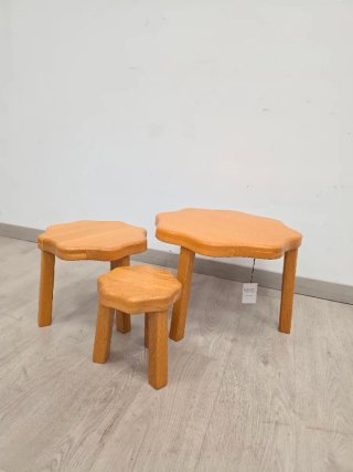 Tavolini in Legno Naturale 3 in 1