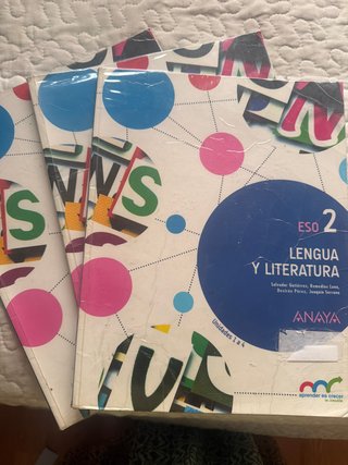 Libros  Lengua y literarura 2 ESO.
