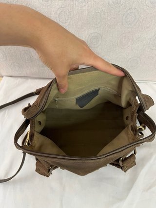 Borsa vera pelle Made in Italy City Bag marrone