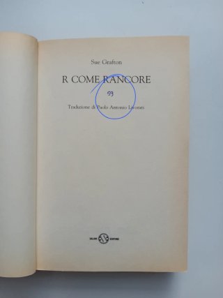 R come rancore di Sue Grafton