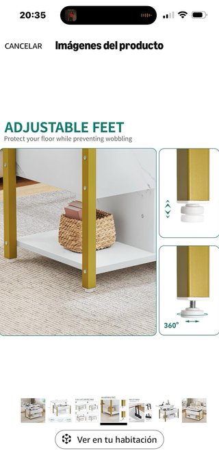 Mesa centro elevable y extensible