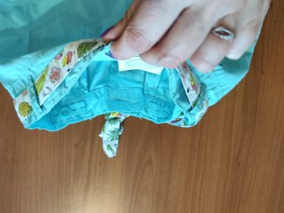 Shorts bambina fantasia frutta taglia 5/6 anni