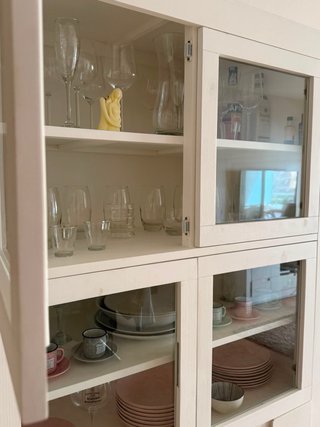 Vitrina Banak Sisal Madera y Cristal