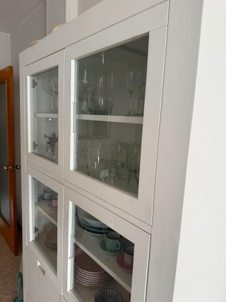 Vitrina Banak Sisal Madera y Cristal