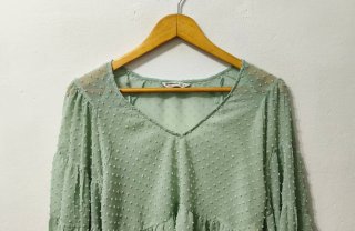 Blusa verde claro Stradivarius mujer Talla M
