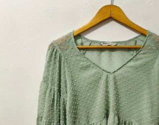 Blusa verde claro Stradivarius mujer Talla M
