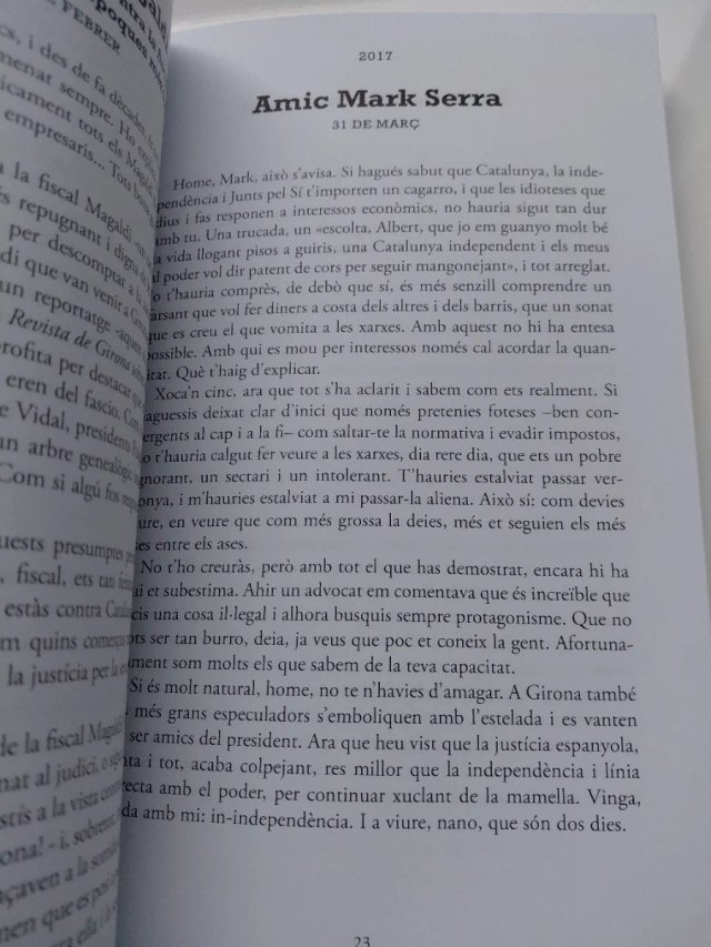 Estàvem cansats de viure bé