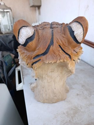 Figura Cabeza Tigre Rugiendo