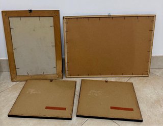 Set 4 Quadri Dipinti