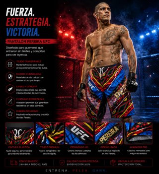Pantalón corto MMA UFC Brasil Pereira