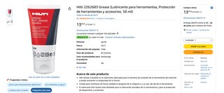 Hilti Grasa para Herramientas 50ml