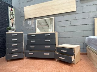 Pack Dormitorio Matrimonial JENI - Madera de Calidad