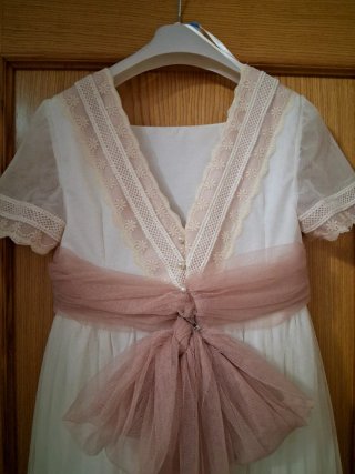 Vestido Comunión Rosa Clara R713 Premium