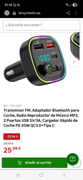 Cargador Coche Multifunción Inalámbrico