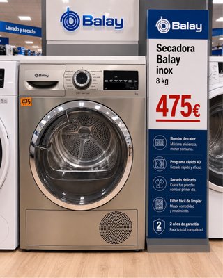 SECADORA BALAY INOX 8KG A+++ ENVIO A CASA!