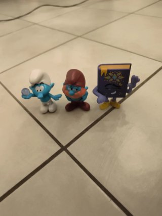 Set 3 Personaggi Puffi Burger King