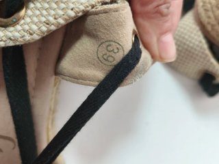 Alpargatas cuña con cintas Mysoft beige talla 39