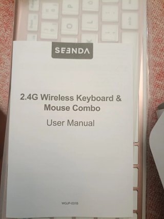 Teclado y Ratón Inalámbricos Seenda Rosa