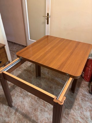 Mesa comedor extensible madera