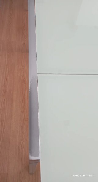 Mesa de cristal extensible 120-170 cm x 70 cm