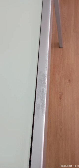 Mesa de cristal extensible 120-170 cm x 70 cm