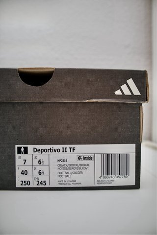 Zapatillas Adidas Deportivo II TF Fútbol Talla 40