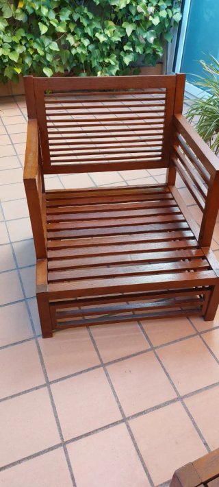 Conjunto muebles Teca jardín/exteior