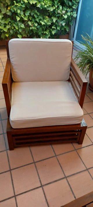 Conjunto muebles Teca jardín/exteior