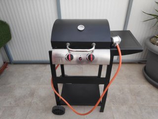 Barbacoa 2 fuegos gas butano/propano