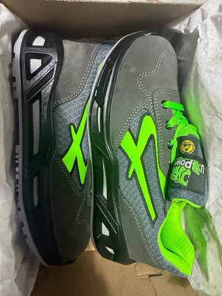 Scarpe antinfortunistiche U-Power grigie verdi