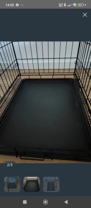 Jaula para perros negra