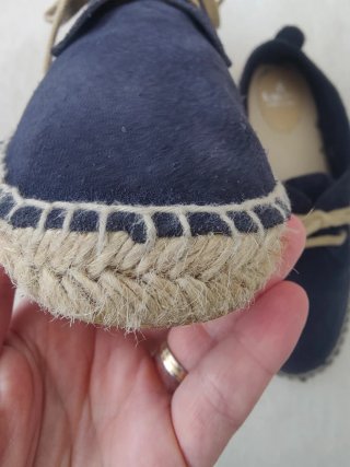Alpargatas niño serraje azul talla 37
