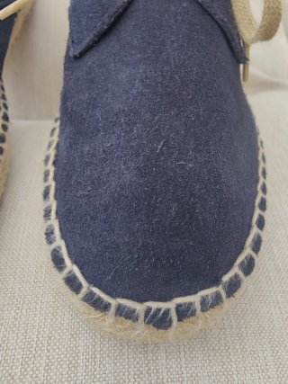 Alpargatas niño serraje azul talla 37