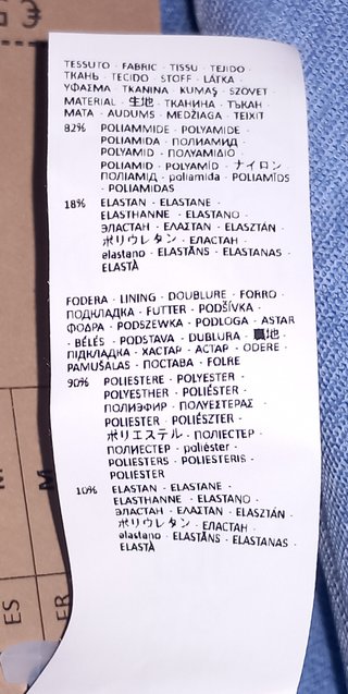 Costume intero Calzedonia effetto denim