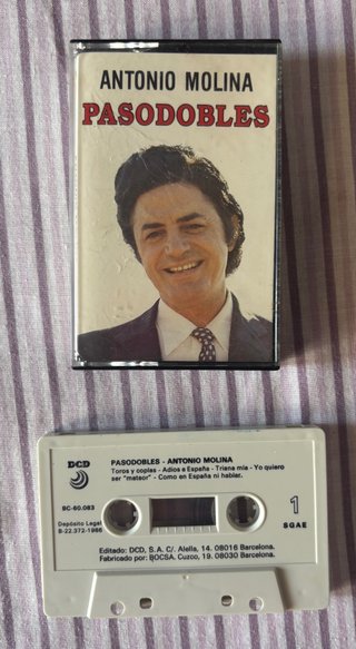 Casete Antonio Molina - Pasodobles