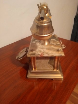 Teléfono Vintage Italiano Bronce y Mármol