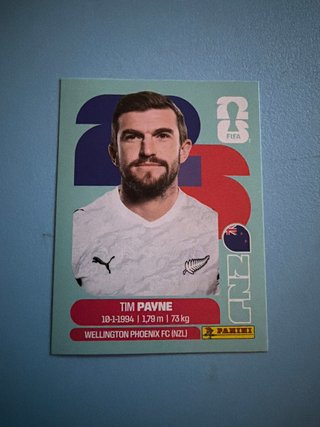 Cromo Tim Payne sticker