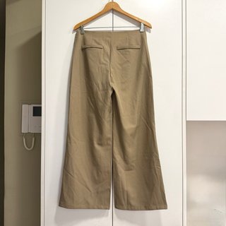 Talla M - Pantalón sastre fluido de corte ancho