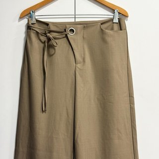 Talla M - Pantalón sastre fluido de corte ancho
