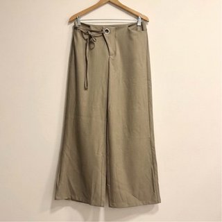 Talla M - Pantalón sastre fluido de corte ancho