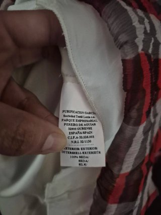 Vestido seda cuadros M/38