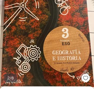 Libro geografía e historia 3