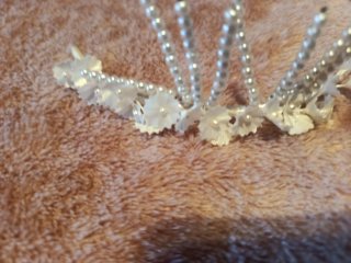Tocado Novia/Comunión Vintage Perlas Flores