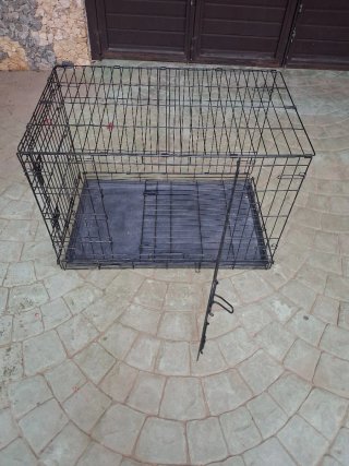 Jaula metálica perro grande 90x58cm