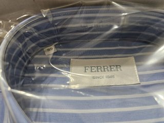 Camisa Ferrer Rayas Azul Talla M