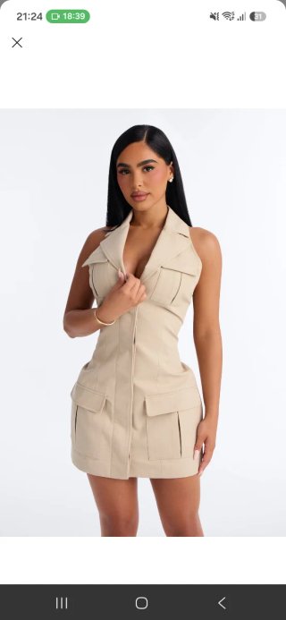 Vestido beige sin usar