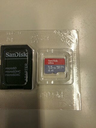 MicroSD SanDisk Ultra 1.5TB + Adattatore SD nuovo