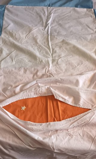 Colcha cuna con patitos y estrellas